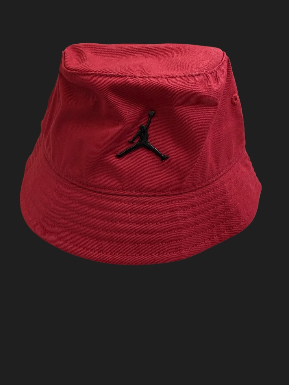 Kids Youth Jordan Red Bucket Hat with Black Jumpman Logo New without tags